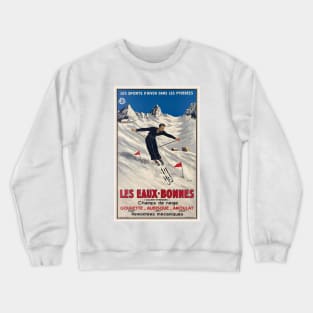 Les Eaux-Bonnes France Vintage Poster 1935 Crewneck Sweatshirt